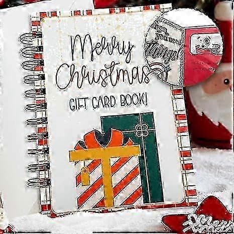 Julklappsbok med presentkort, Julklappsbok för studenter, God Jul presentkortsbok, Julklappshållare 1pc