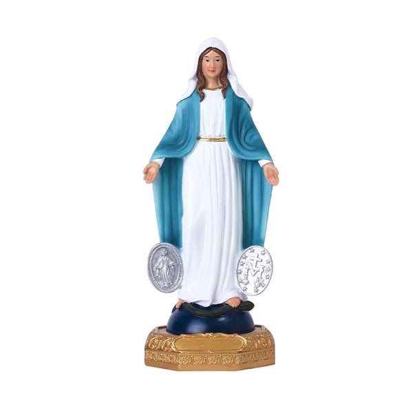 Siunatun Neitsyt Marian hahmo, herkkä työstö maalilla kodin pöytäkoristeisiin