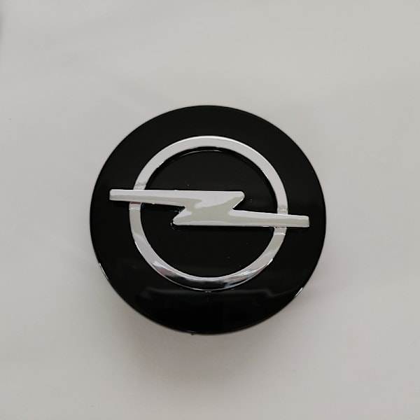 4 st 60mm Svarta Opel Bil Hjulcentrumkapslar Navkapslar