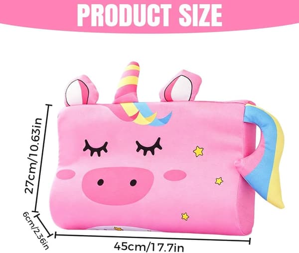 Cool kudde för barn, 46x26x7cm Slumber Kiddies Kudde (Enhörning)