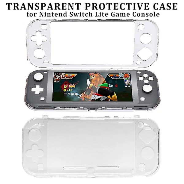 Transparent PC Crystal Shell Skyddande Skal Klar Skyddande Omslag För Nintend Switch Lite Spelkonsol Stöd