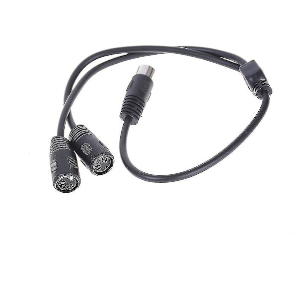 1x 50cm 5-polet Midi Din Y-splitterkabeladapter 1 han-stik til 2 hun-stik Hfmqv