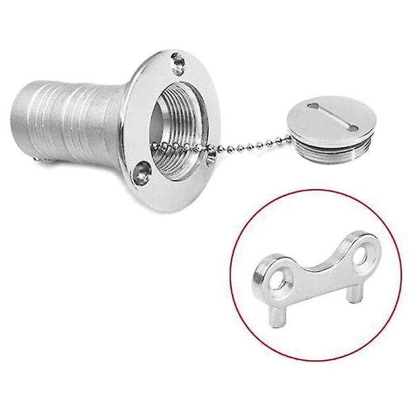 2 kpl Marine Boat Gas Cap Key Ruostumaton teräs Gas Vesi Polttoainetankki Täyttö Täyttötyökalu Marine Yacht Boa