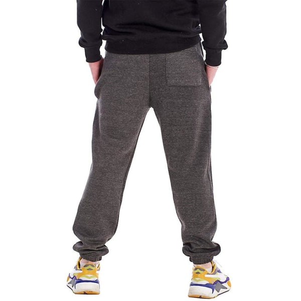 Herre snoretræk Casual joggingbukser joggerbukser sportsbukser Dark Gray XL