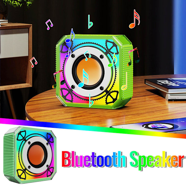 Bluetooth Audio Dazzling Light Sängbord Trådlös Laddning Nattlampa, Bluetooth Högtalare, Multifunktionell Skrivbordsljud