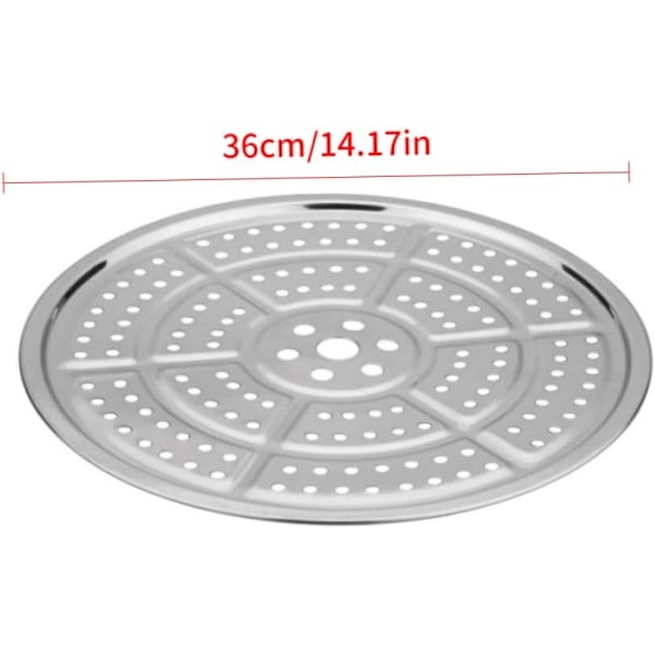 Painekattilan säilöntäteline, ruostumattomasta teräksestä valmistettu säilöntäteline höyrytystaso painekattilan ruoanlaittoon paahtoleivän paistamiseen 2 kpl 36 cm säilöntäteline