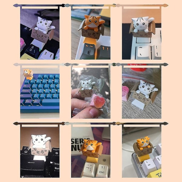 Pbt Keycap Cat Bund Baggrundsbelyst OEM Profil Keycap Til Rgb Mekanisk Keyboard
