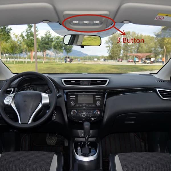 3-knaps bilindvendig kupélæselampe loftlampe til Sunny Micra/march til Dacia