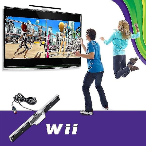 Sensor Bar kompatibel med Wii, erstatning kablet infrarød sensor bar