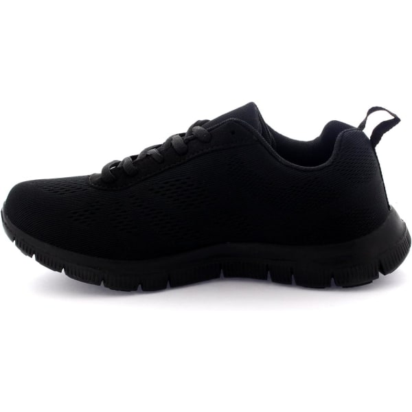 Dam Mesh Löparskor Athletic Walk Gym Skor Sport Run Black 37