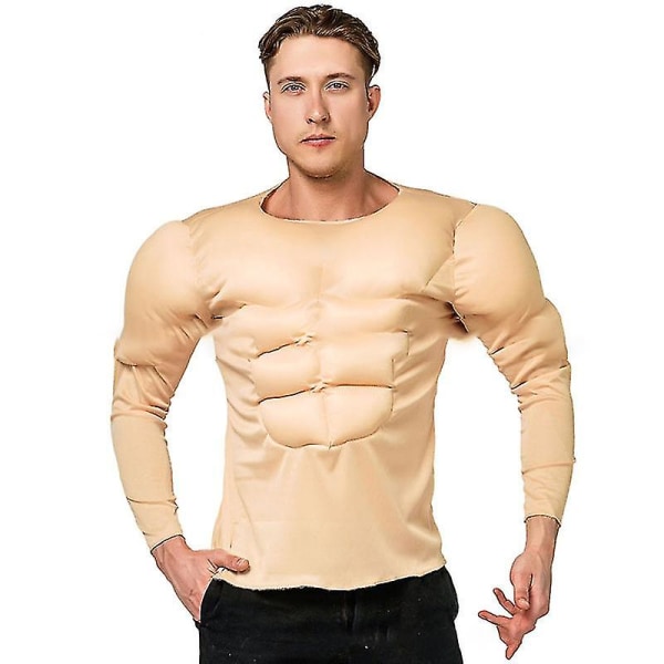 Muskelskjorte Strong Man Men Costume One Size
