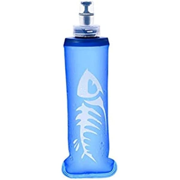 2-pack Mjuk Flask Vattenflaska Vikbar Vattenflaska 250ml För Löpning Vandring Cykling Klättring Blå Mjuka Vattenflaskor Vattenflaskor Vikbar