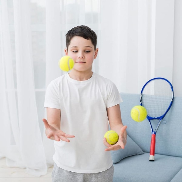 12-pack Tennisbollar med Förvaringsväska - Högkvalitativa, Tjocka Tennisbollar - Perfekt för Tennis