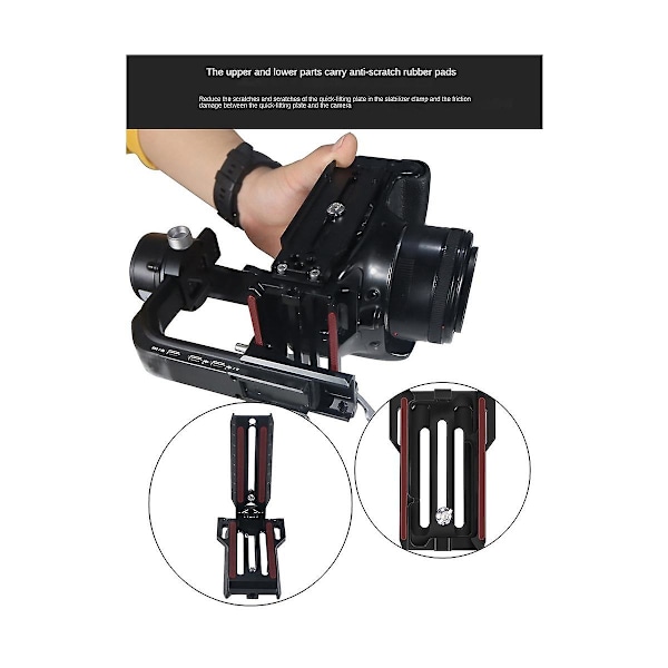 För Slr Vertikal Snabbmonteringsskiva Weebill S Mini Bi S Ruying Rsc2 Rs2 Stabilisator L-formad Montering