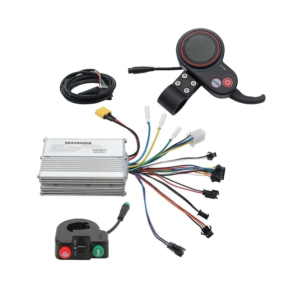 48v 25a Elektrisk Scooter Kontroller Dashbordsett Med Tf-100 Display+bryterknapp For Elektrisk Scooter