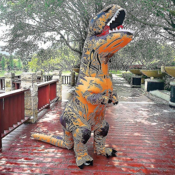 Kuuma Ilmatäytettävä Dinosaurusten Puku Asu T-rex Anime Juhlat Cosplay purple