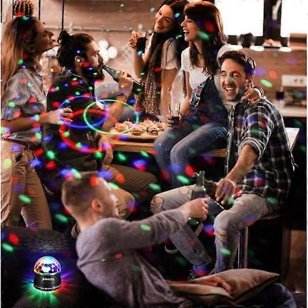 Diskokule 6 farger LED 15W Scenebelysning Nattlys