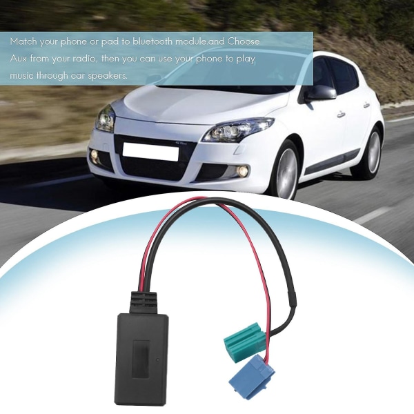 Biurlink auton Bluetooth äänisovittimen liitäntä Mini Iso 6pin & 8pin Renault 2005-2011 malleille Ster