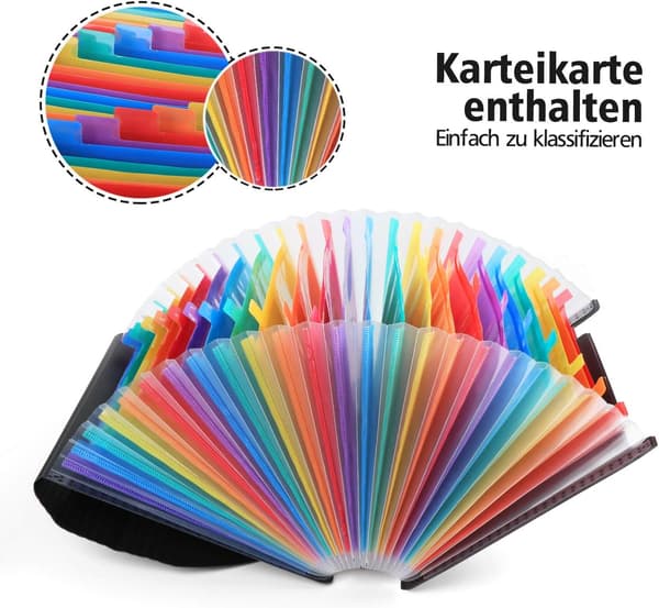 A4 Ekspanderende Dokumentmappe - 24 Rum Til Kontoret
