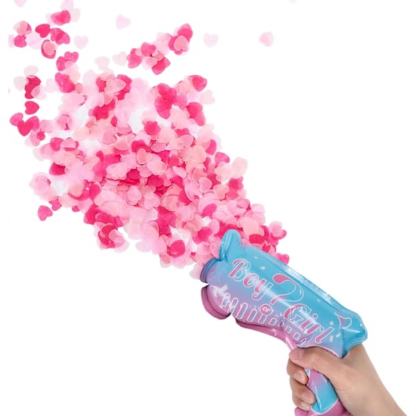 Køn afsløring Konfetti Balloner til Ham eller Hendes (Sæt af 10) Dreng eller Pige Baby Shower Tilbehør Dekorationer (Pink)