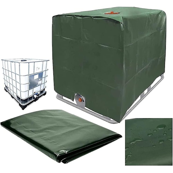 IBC Water Tank Cover 1000L Container Rainwater Tank Anti-UV Cover Protective Cover Anti-UV Protective Film-120*100*116cm