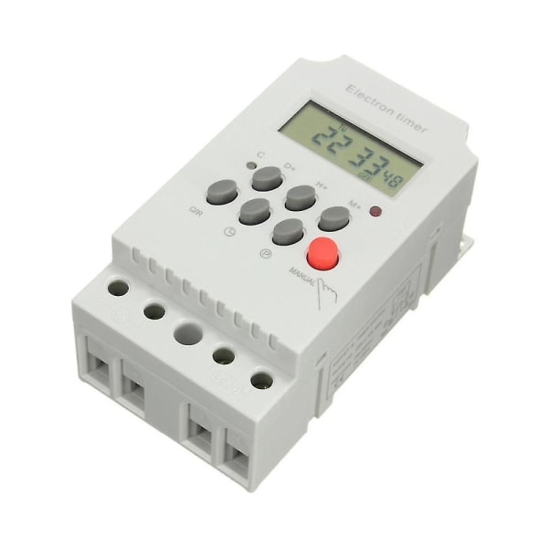 Kg316t-ii Din Rail Mikrocomputer Tidskontrol Switch Tidskontrol Timer AC 220v 25a Digital Timer S