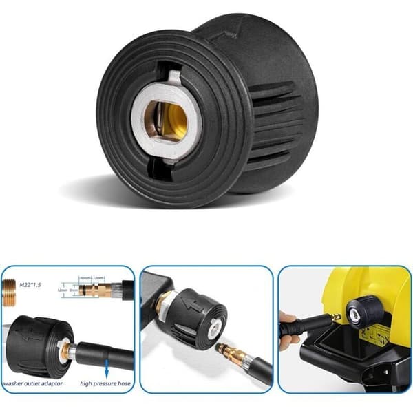 Högtryckstvätt Snabbkoppling Slanganslutning M22 14MM Slangadapter för Kärcher Högtryckstvättspistol Snabbkoppling