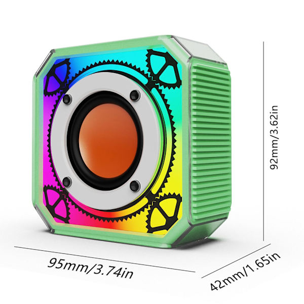 Bluetooth Audio Dazzling Light Sängbord Trådlös Laddning Nattlampa, Bluetooth Högtalare, Multifunktionell Skrivbordsljud