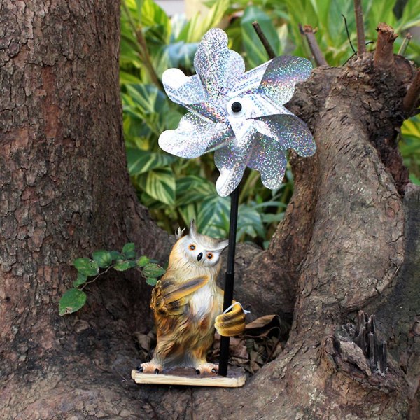 Hartsi pöllön muotoiset tuulimyllyt käsityöt pyöritettävä muodikas pieni koriste koristeluun