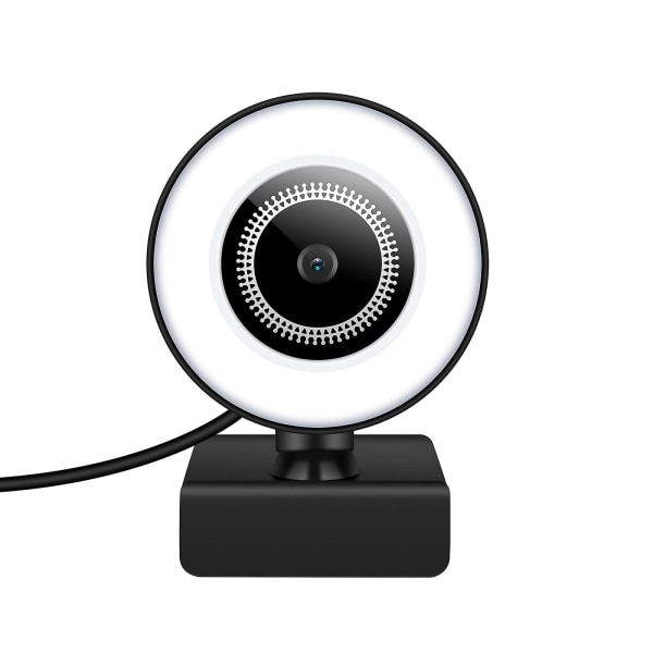 Kameran verkkokamera LED-valolla 1080p HD Web-kamera automaattitarkennus 4Mp mikrofoni