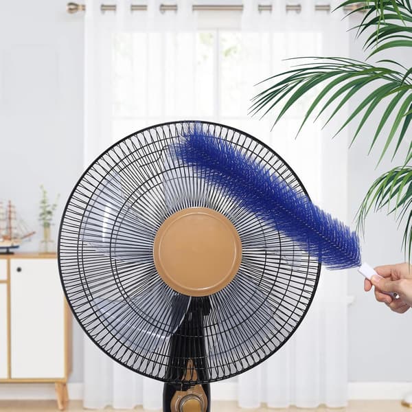 3 stk. bøjelig ventilatorrensebørste spindelvævsfjerner - mikrofiberhoved, vaskbar - ideel til loftsventilatorblade, luftventiler, gardiner, biler