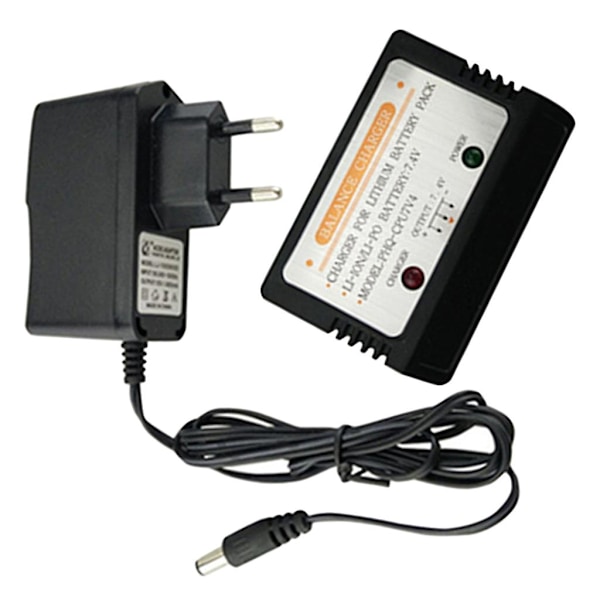 Tasapainottajalaturi 7.4v 2s Eurooppalainen +sovitin Wltoys V912:lle Syma X8 X8g:lle