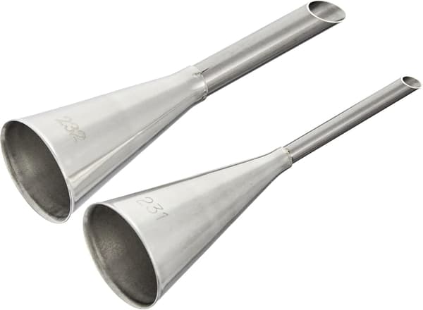 Settet inkluderer 2 små krempuffdyser, 6/8 mm.