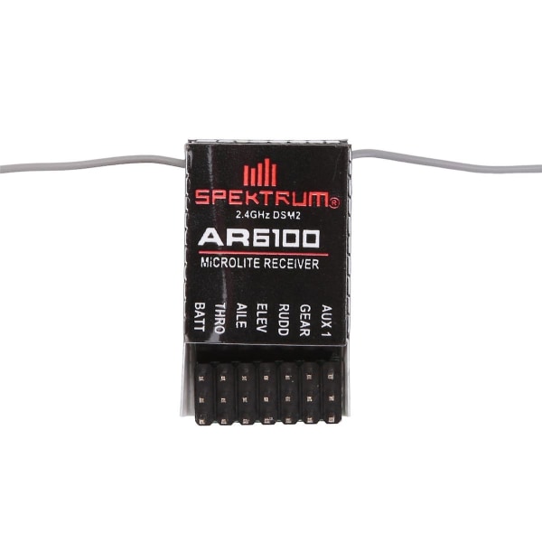 Spektrum AR6100 DSM2 RC-mottaker 2.4GHz 6-kanals 6CH for Spektrum JR DX6I DX7 DX8 DSX6 DSX7 for helikopter og fly