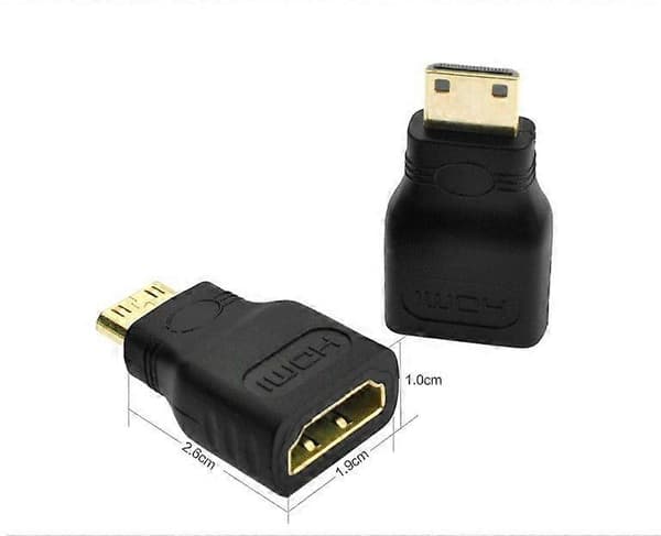 Mini HDMI - HDMI -sovitin HD-minimuunnostabletti DV-kamerasta televisioon