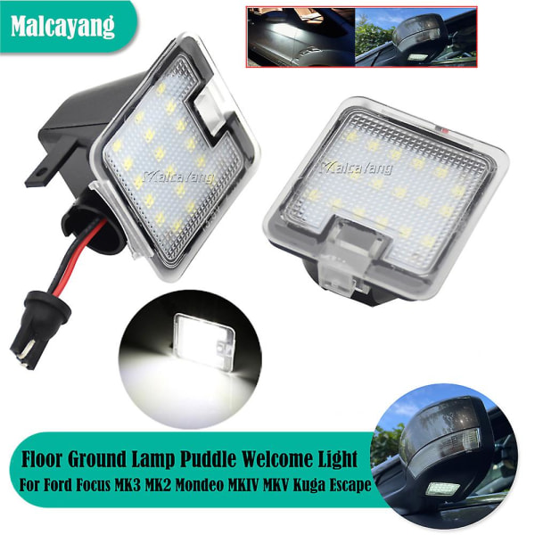 Til Ford Focus Mk3 Mk2 Mondeo Mkiv Mkv Kuga C-max Escape S-max Puddle Light Under Side Bakspejl Biltilbehør