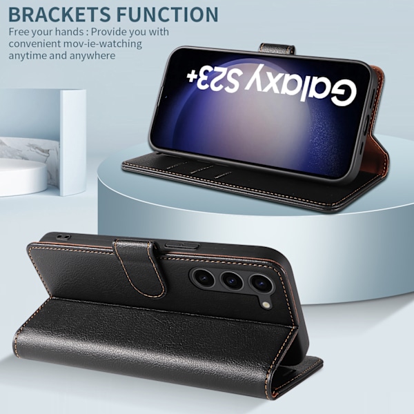 Sopii Samsung S25plus -puhelimen nahkakotelolle S25 Edge -puhelimen kotelolle S24 RFID -uudelle läppäkotelolle S21