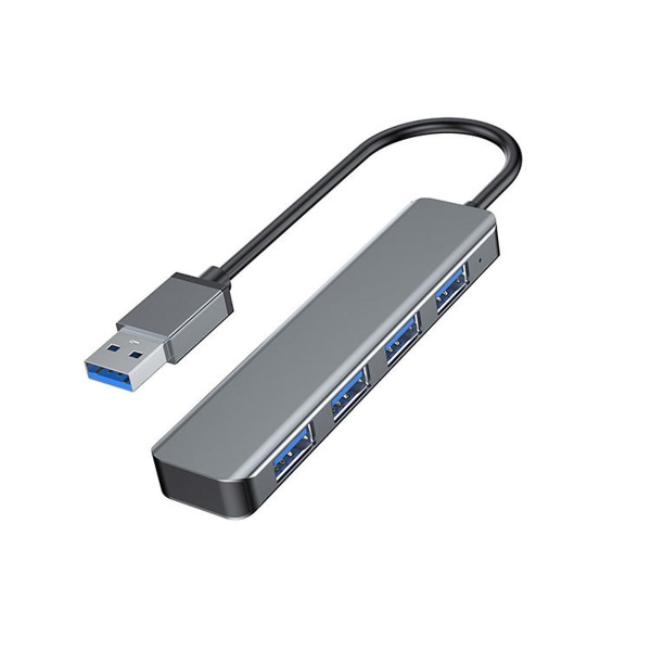 4-portinen USB 3.0 ja 2.0 ohut Type-C-jakaja, pidennysjohto pöytätietokoneille ja kannettaville