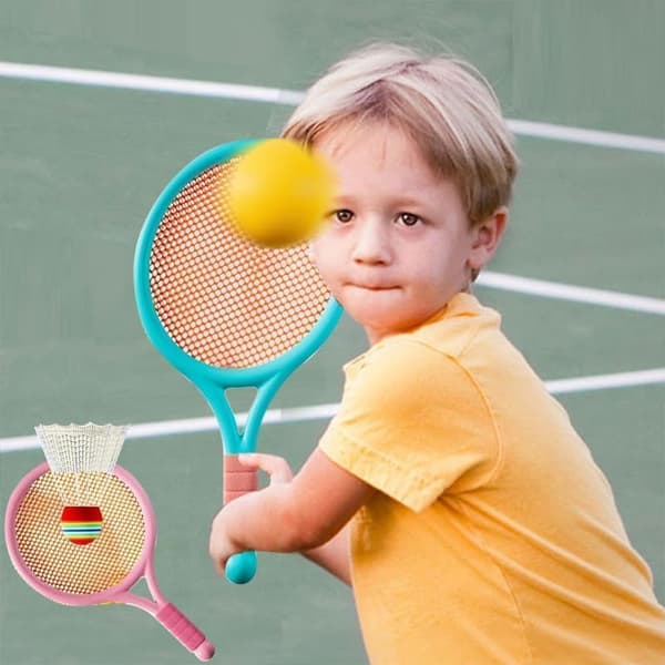 Tennisketsjersæt Børn Bærbart Udendørs Legetøj 3-12 år Forældre-Barn