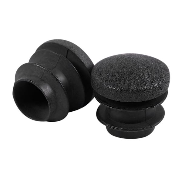 15 st Svarta Plastproppar Runda Rörinsatser Rörplugg 16mm