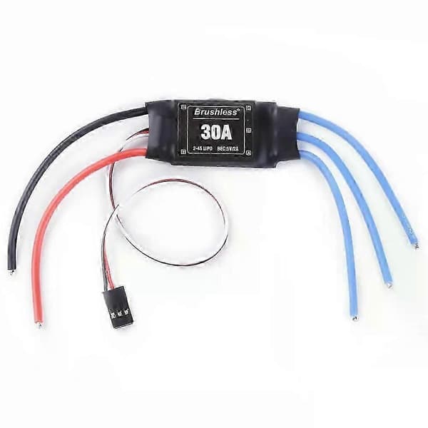Spesialpris 30A ESC 2-4S børsteløs Rc elektrisk hastighetskontroller med 5V 2A BEC for Rc Multicopter helikopter