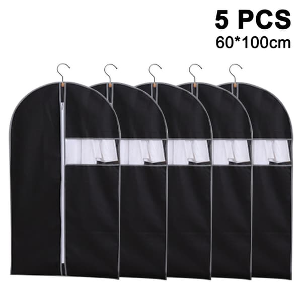 5-osainen setti suuri 60*100cm pölysuoja - musta