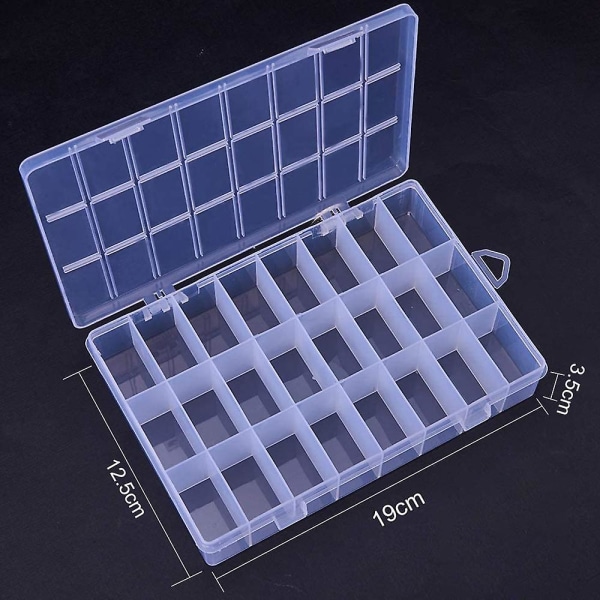 42/84 Grid Transparent Box för förvaring av handgjorda pärlstavar av diamond painting