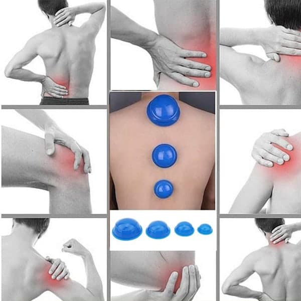 12 stk. Silikone Cupping Sæt Akupunktur Cupping Terapi Sæt Professionel Kropsmassage Vakuum Cupping Cupping Sæt