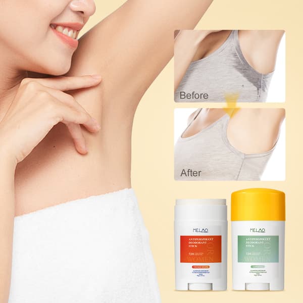 Blomsterduftende deodorantstift for underarmer, undertrykker lukt og gir langvarig duft.