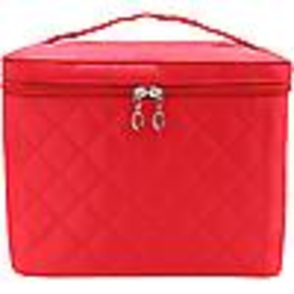 Large Make Up Bag,acsergery Portable Cosmetic Bag With Handle Zipper Waterproof