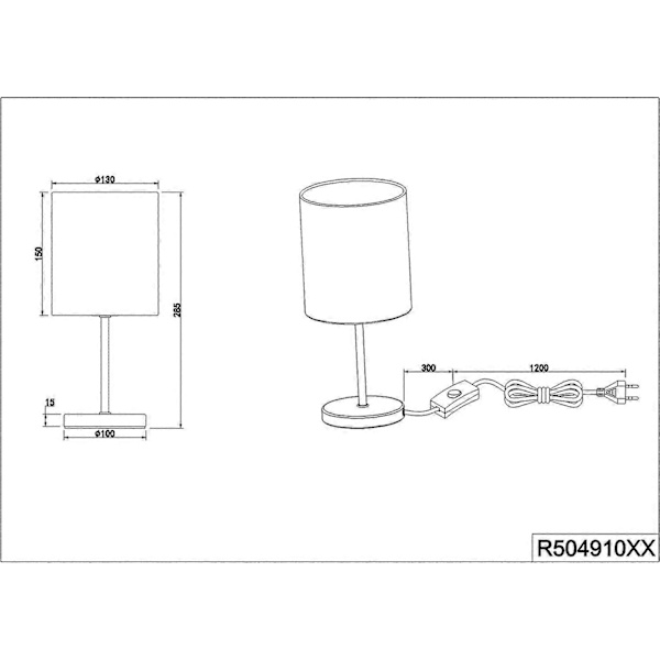 Touch Dimming hodegavl lampe for barnerom