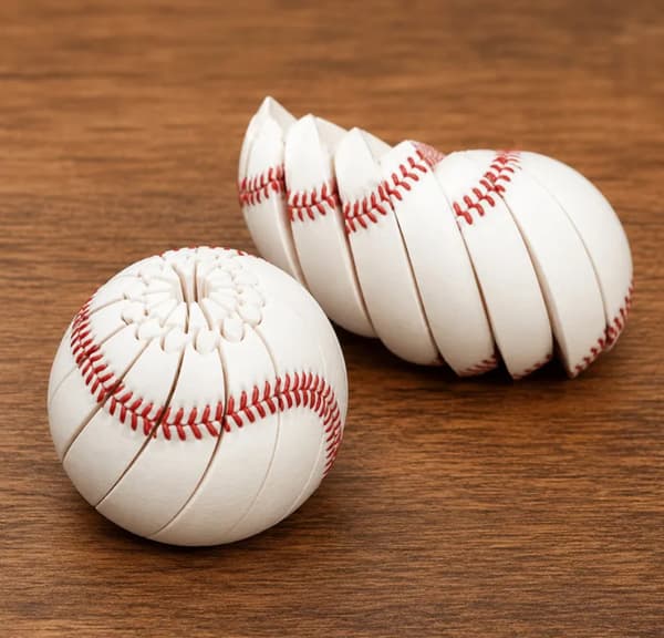 3 Baseball Fidget Ball Leker
