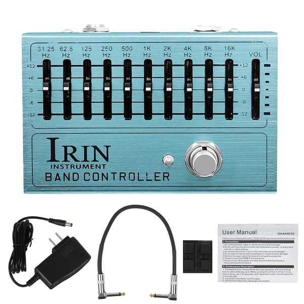 IRIN 10-bånds EQ elektrisk gitarpedal, justerbare pedaler, elektrisk gitar kontroller