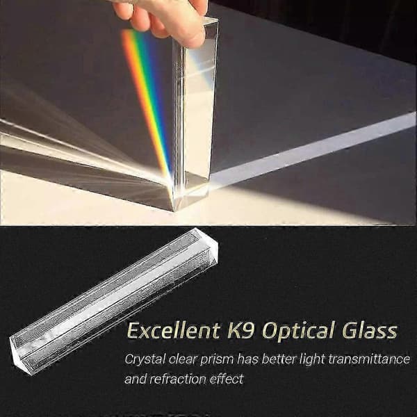30 mm ligesidet prisme, optisk glas, 30x30x100.